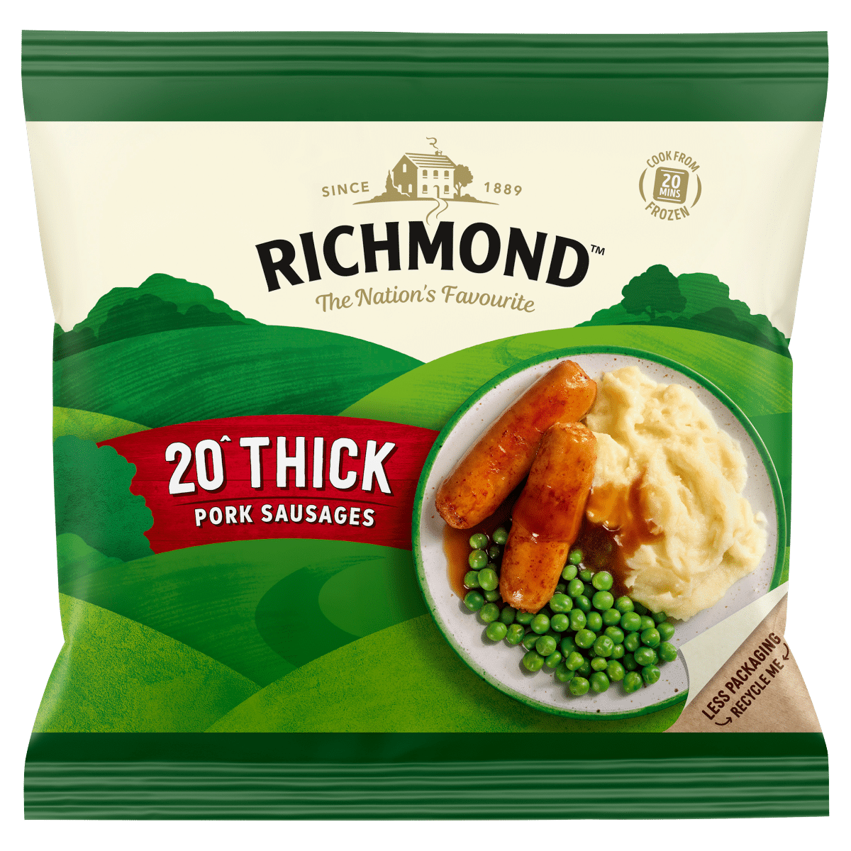 Richmond 20 Thick Pork Sausages 860g One Stop