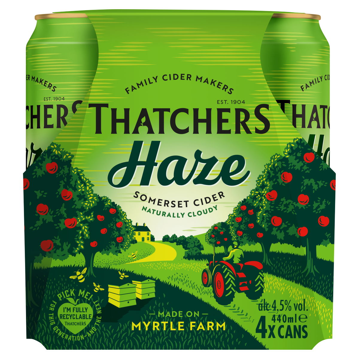 Thatchers Haze Somerset Cider 4 x 440ml