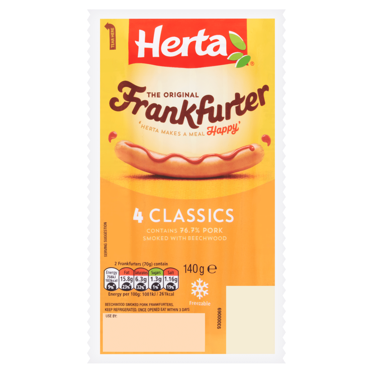 Herta The Original Frankfurter 4 Classics 140g