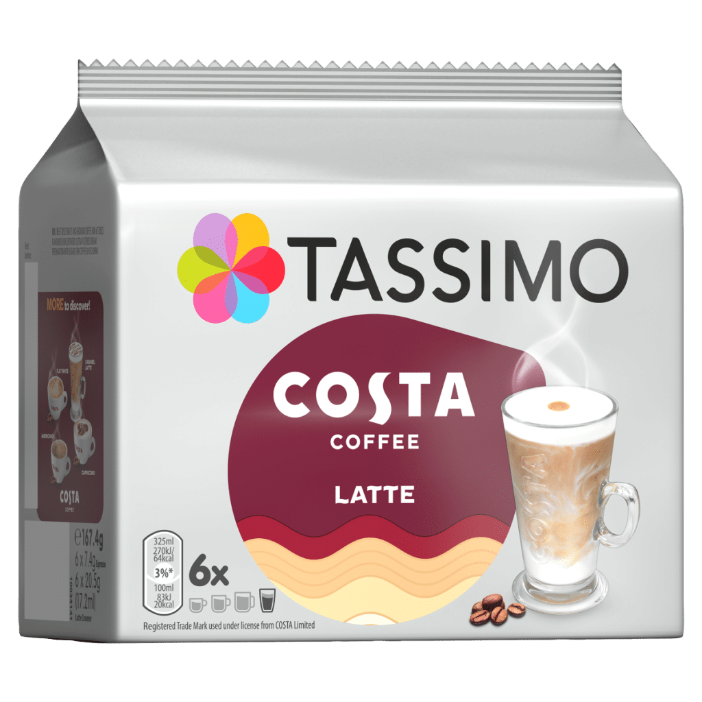 Tassimo Costa 6 Latte 167.4g