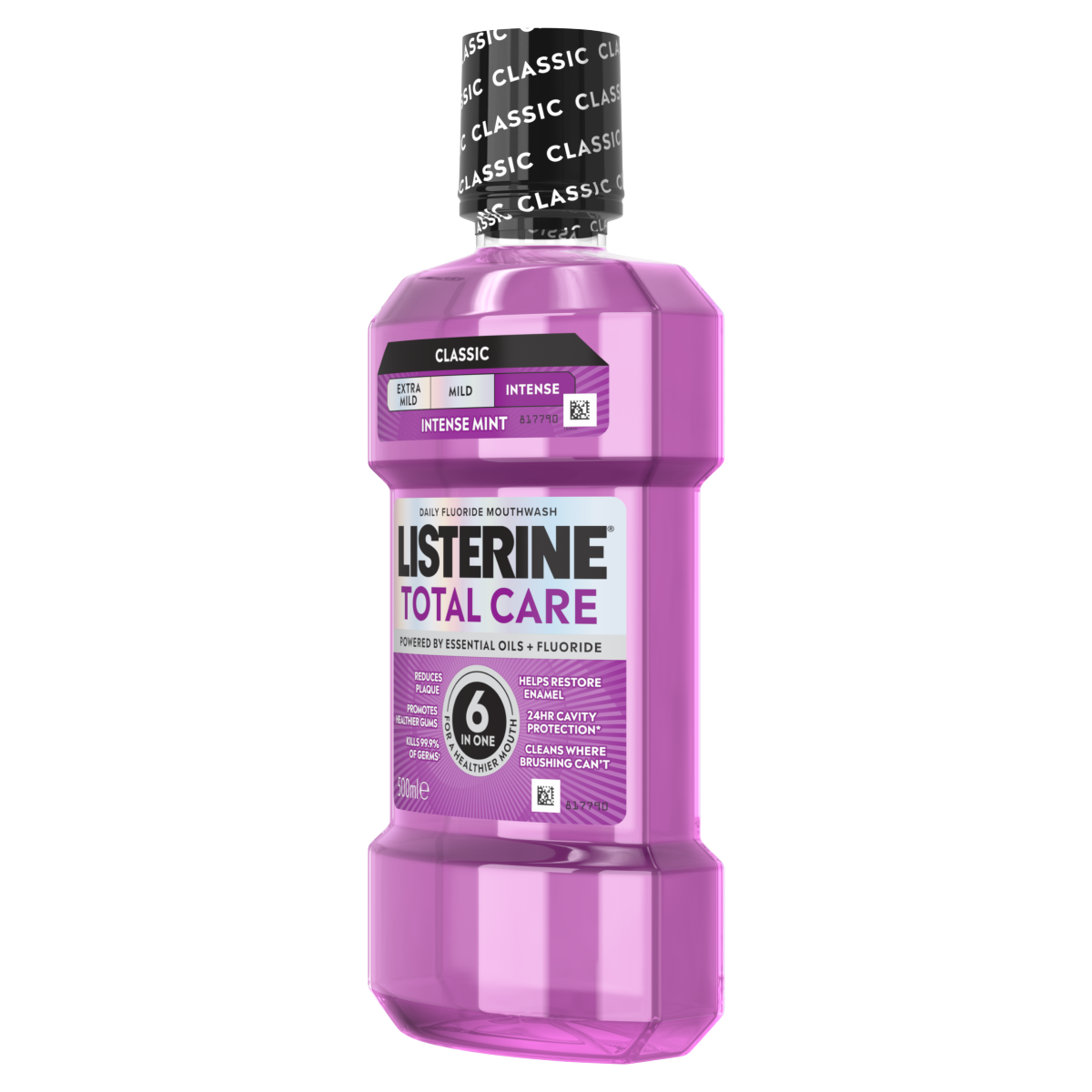 Listerine Total Care Intense Taste Classic Mouthwash 500ml