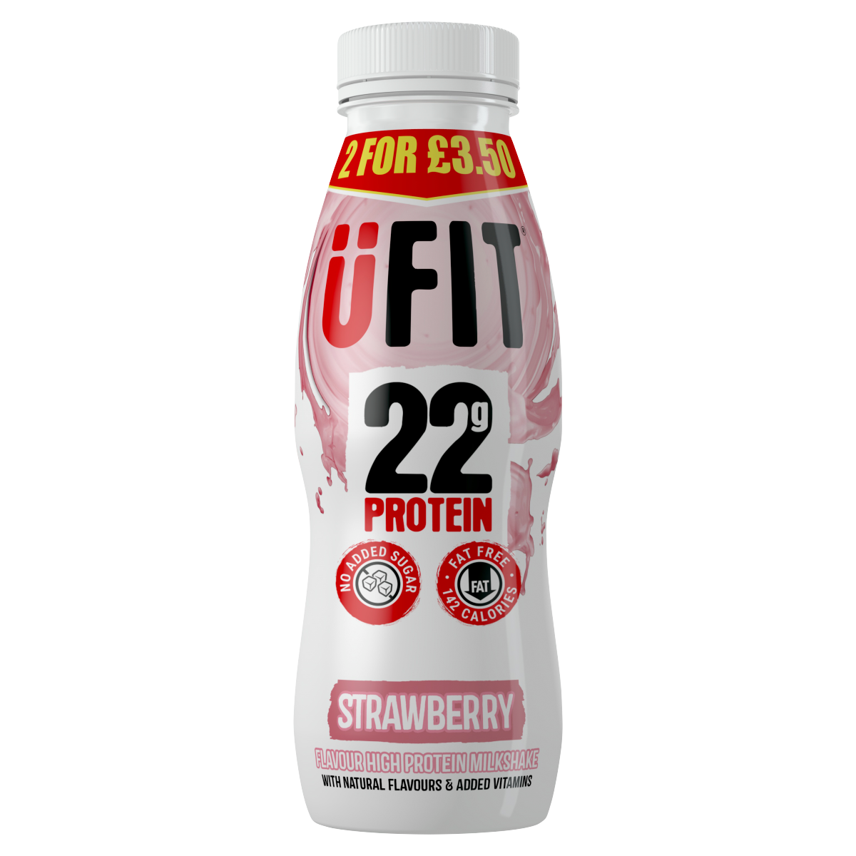ÜFIT Strawberry Flavour High Protein Milkshake 310ml