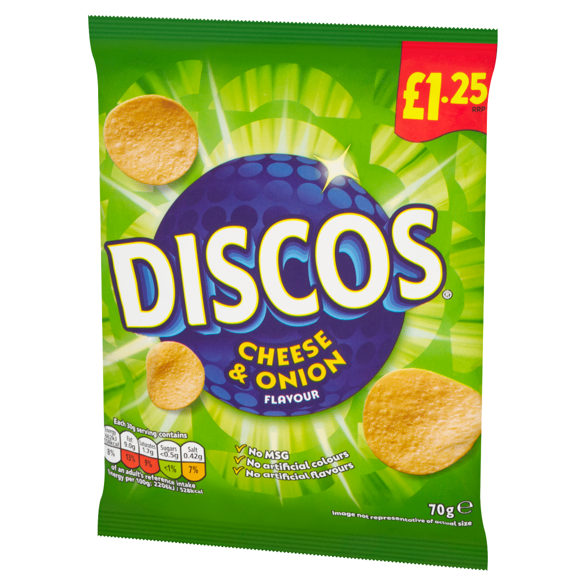 Discos Cheese & Onion Flavour 70g