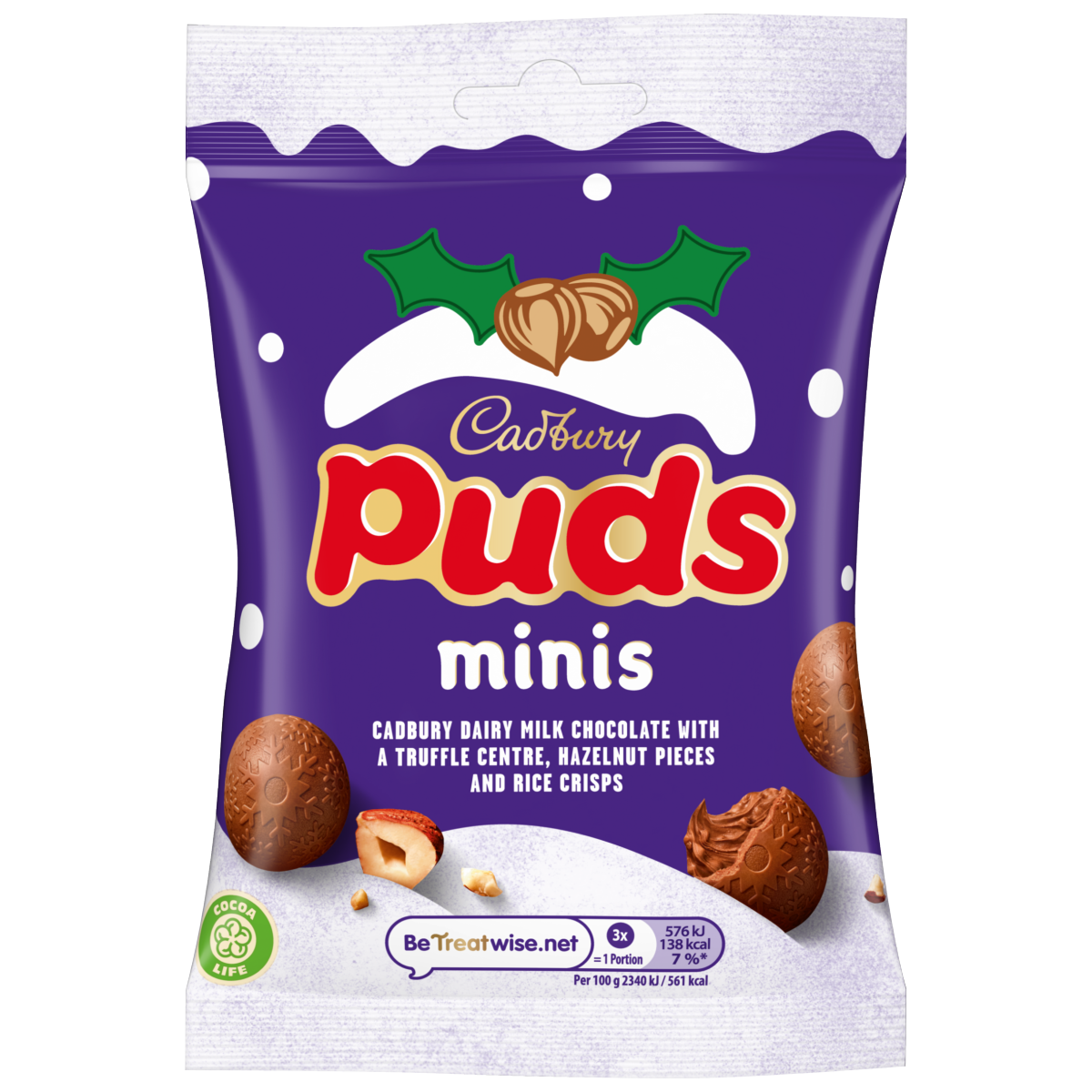 Cadbury Dairy Milk Chocolate Mini Puds Bag 73g