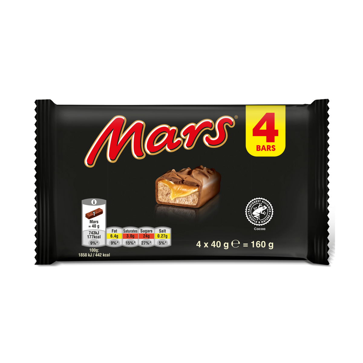 Mars Caramel Multipack Chocolate Bars 4 x 40g