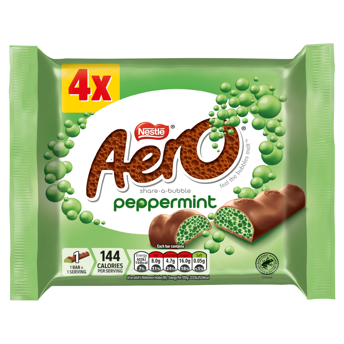 Aero Peppermint Bars 4 x 27g (108g)