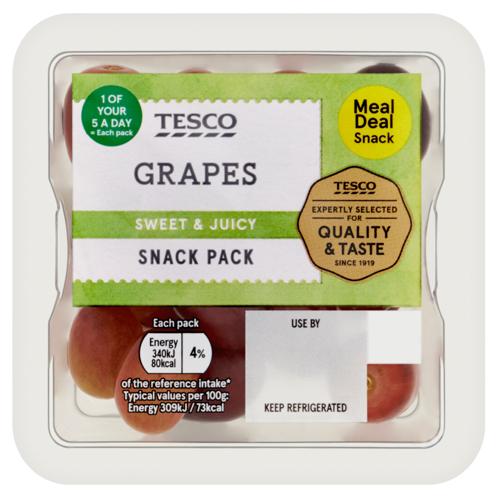 Tesco Grapes 110g