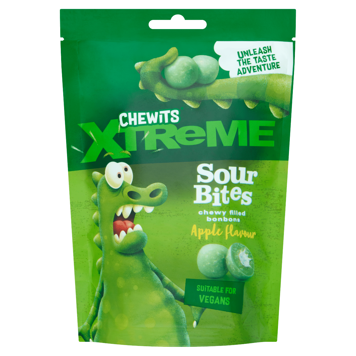 Chewits Xtreme Apple Flavour Sour Bites 115g
