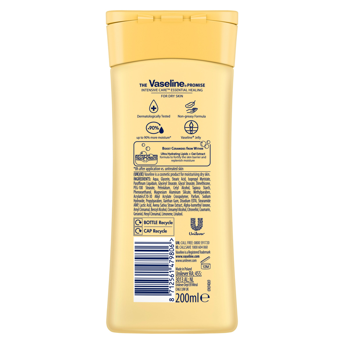 Vaseline Intensive Care Body Lotion Essential Healing 200 ml