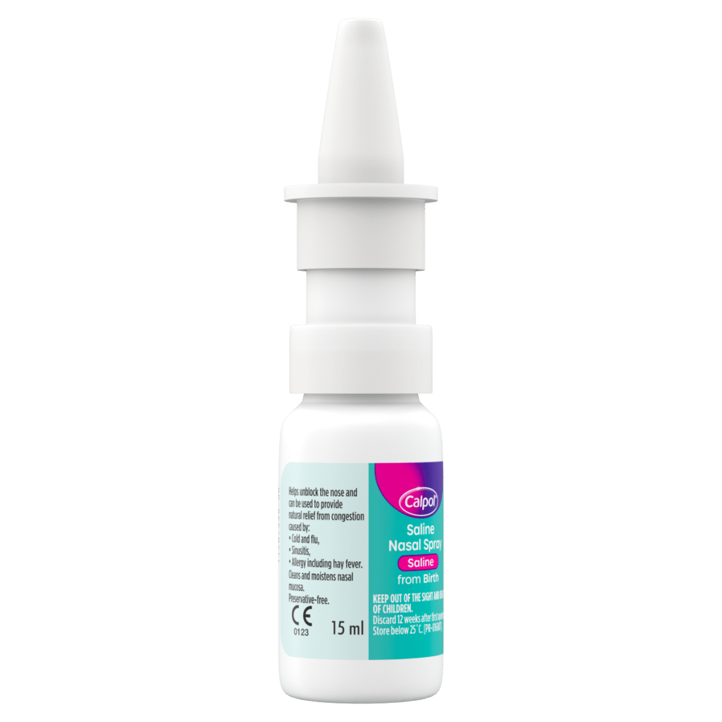 Calpol Saline Nasal Spray Congestion Relief From Birth 15ml