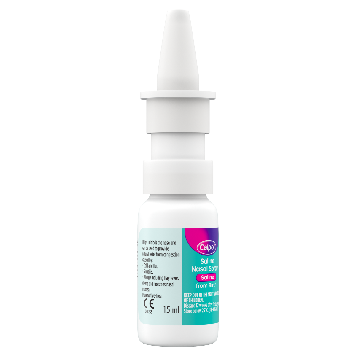 Calpol Saline Nasal Spray Congestion Relief From Birth 15ml