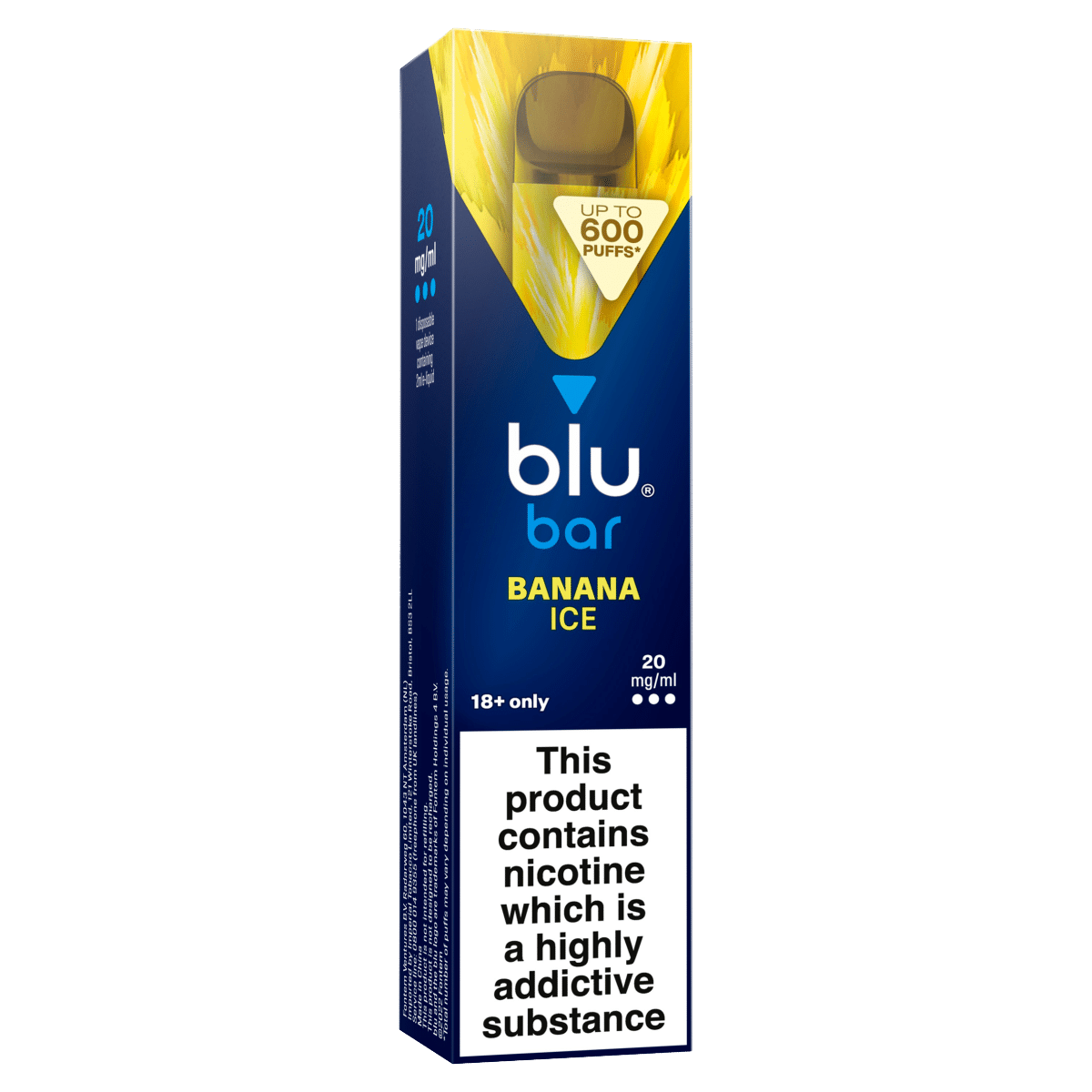 blu bar Banana Ice Disposable Vape 20mg/ml