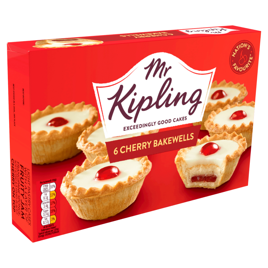 Mr Kipling 6 Cherry Bakewells
