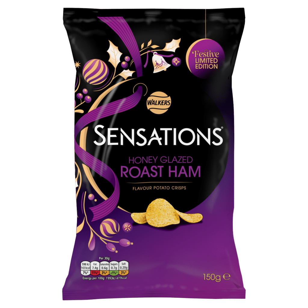 Sensations Limited Edition Honey Roast Ham Sharing Crisps 150g