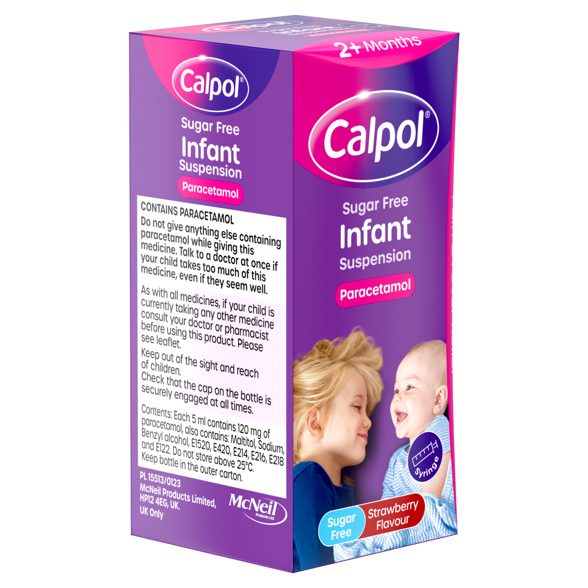 Calpol Infant Sugar-Free Oral Suspension Paracetamol 2+ Months 100ml