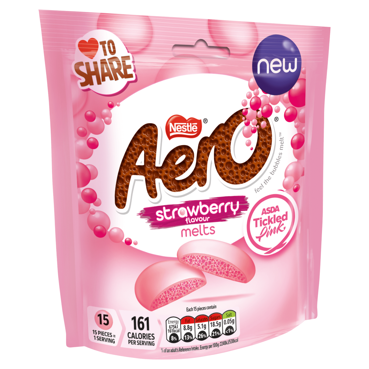 Aero Strawberry Flavour Melts 86g
