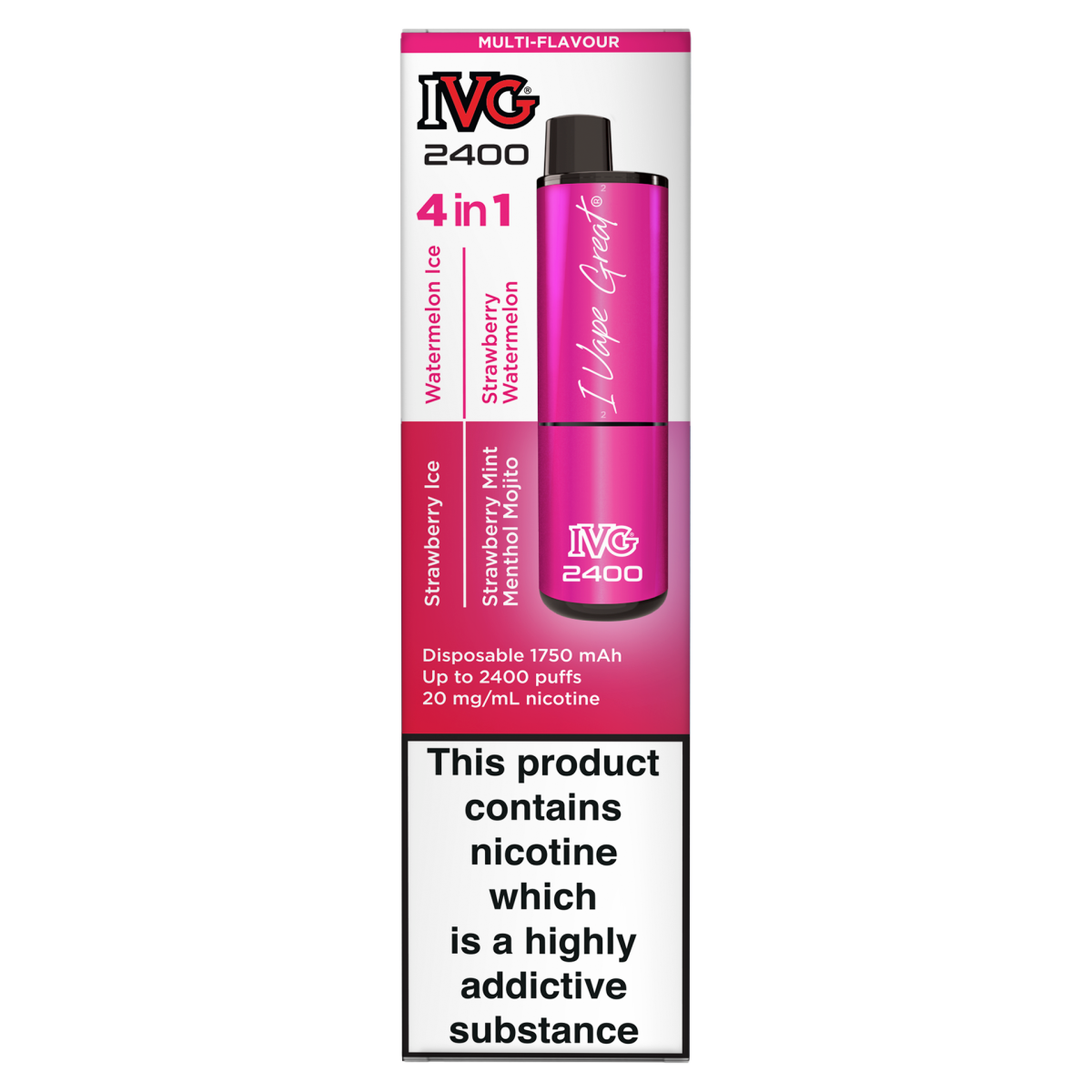 IVG 2400 4 in 1 Pink Edition