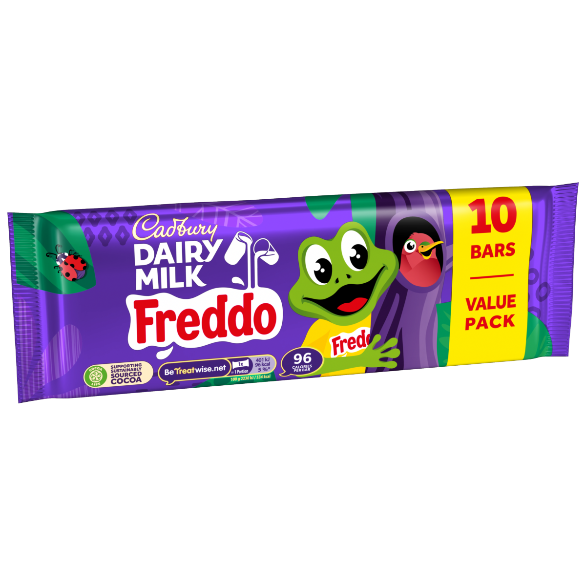 Cadbury Dairy Milk Freddo Chocolate Bar 10 Pack Multipack 180 g (10 x 18g)