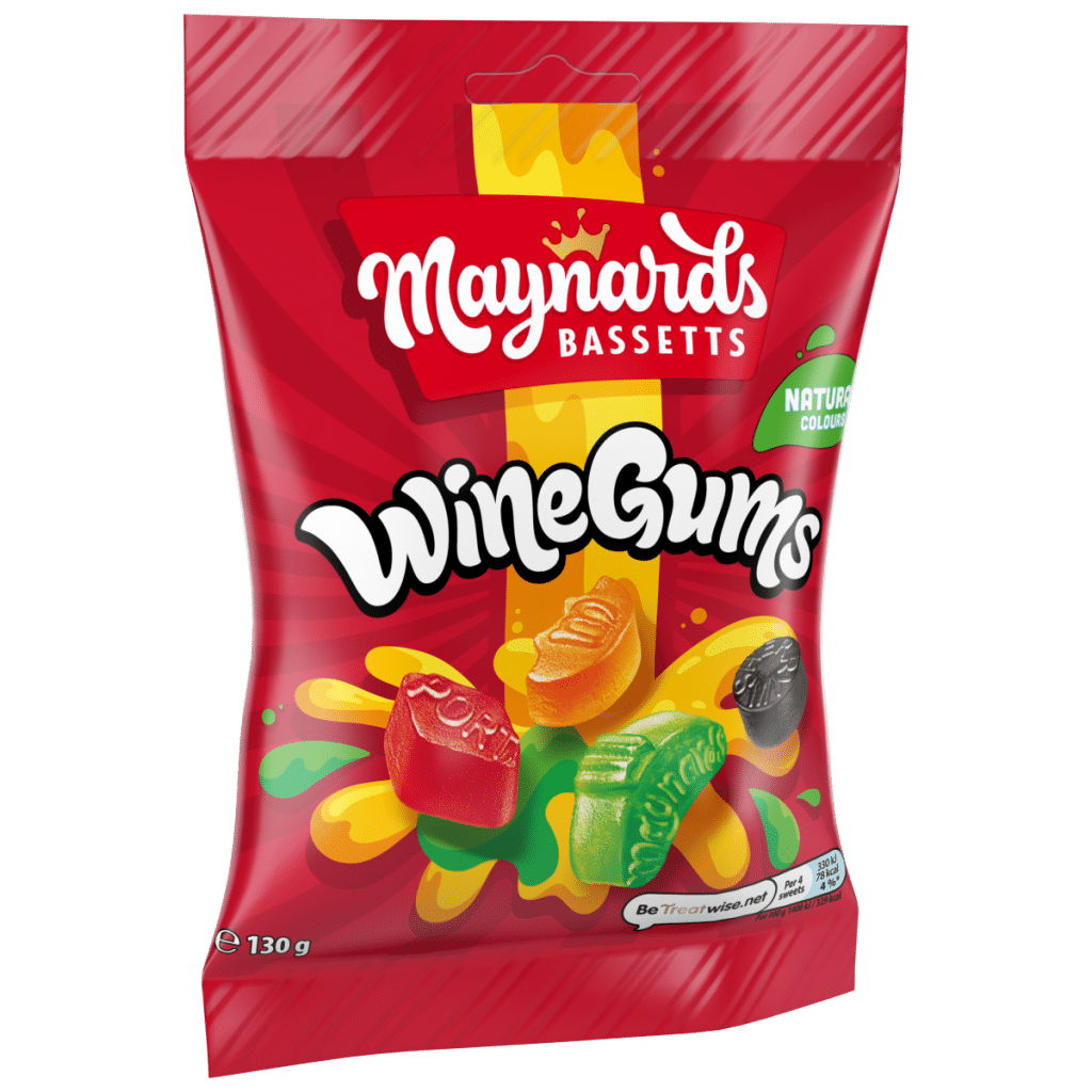 Maynards Bassetts Wine Gums Sweets Sharing Bag 130g