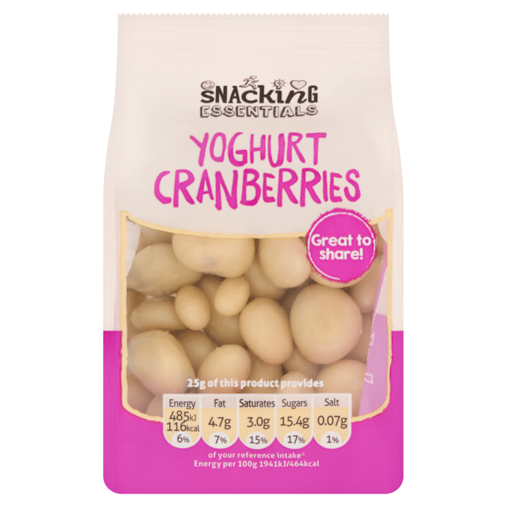 Snacking Essentials Yoghurt Cranberries 100g