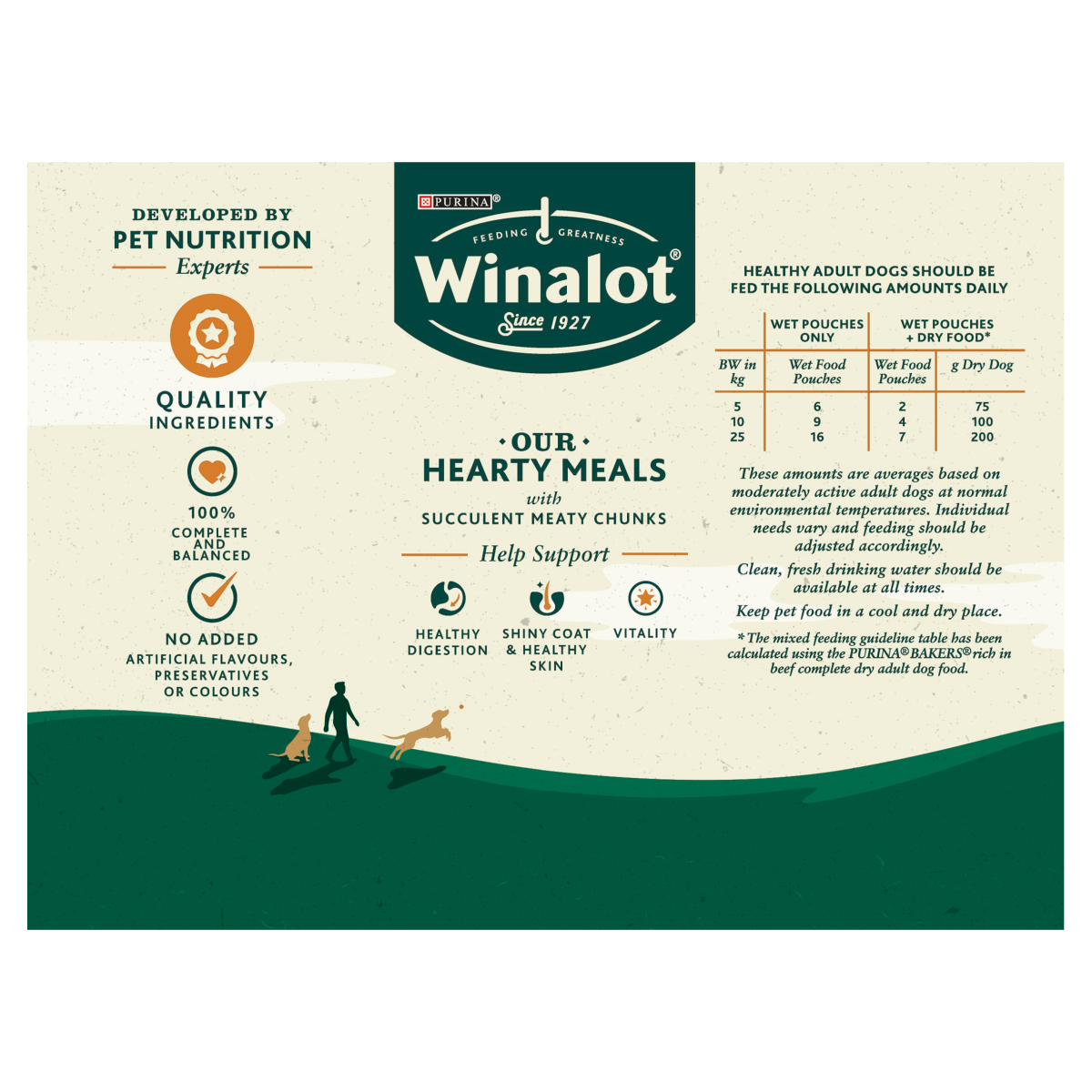 WINALOT Adult Dog Food Pouch Mixed in Gravy 12x100g