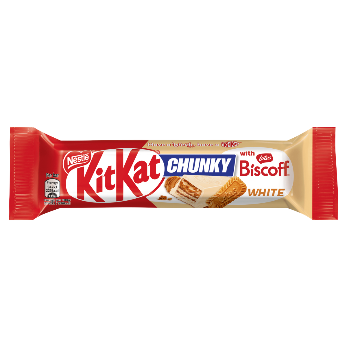 KitKat Chunky with Lotus Biscoff White 42g