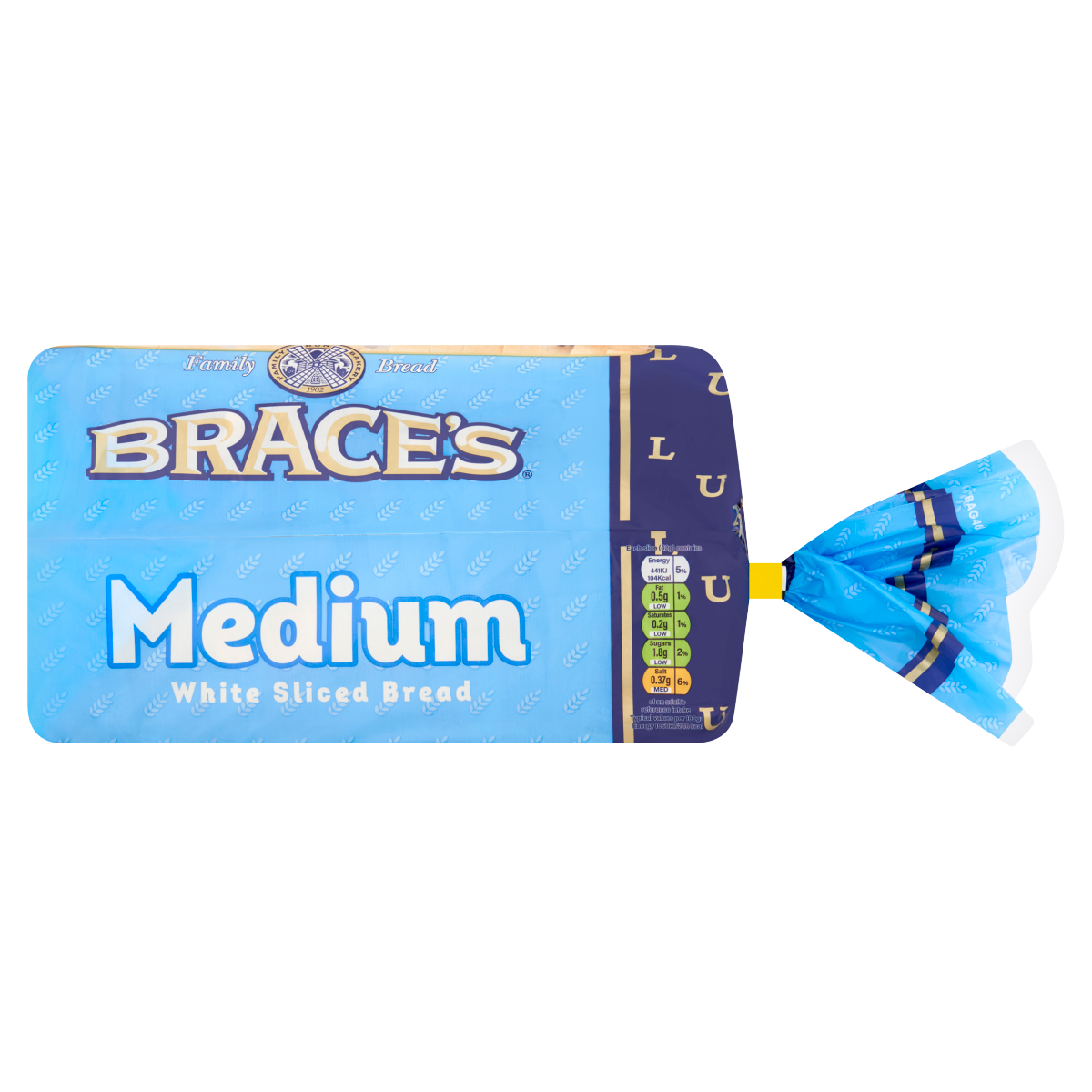 Brace’s Medium White Sliced Bread 800g