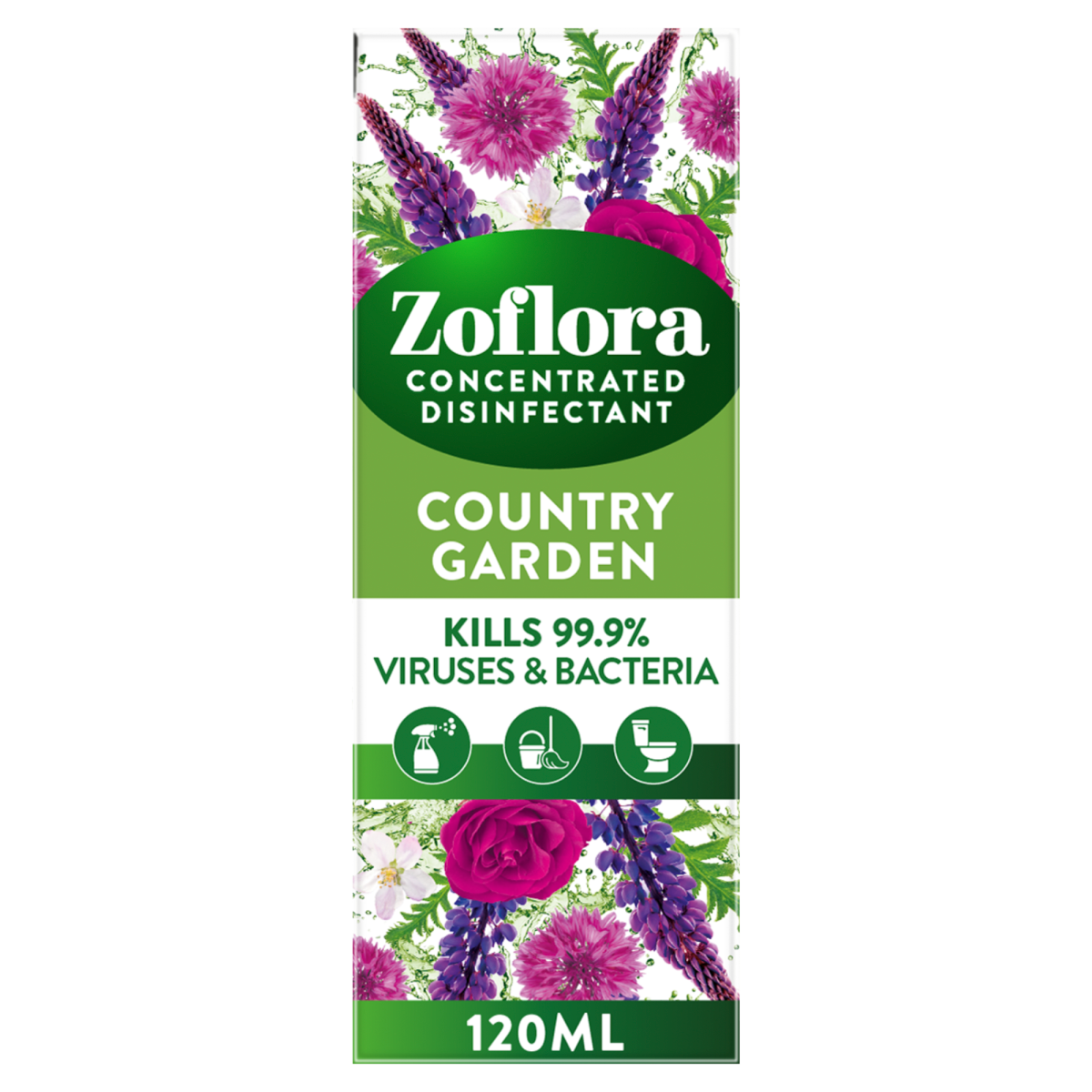 Zoflora 3 in 1 Action Concentrated Disinfectant Country Garden 120ml