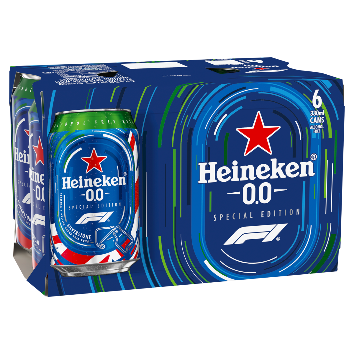 Heineken 0.0 Special Edition Alcohol Free Cans 6 x 330ml