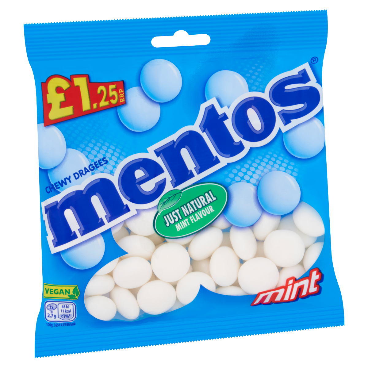 Mentos Chewy Dragees Mint Flavour 135g