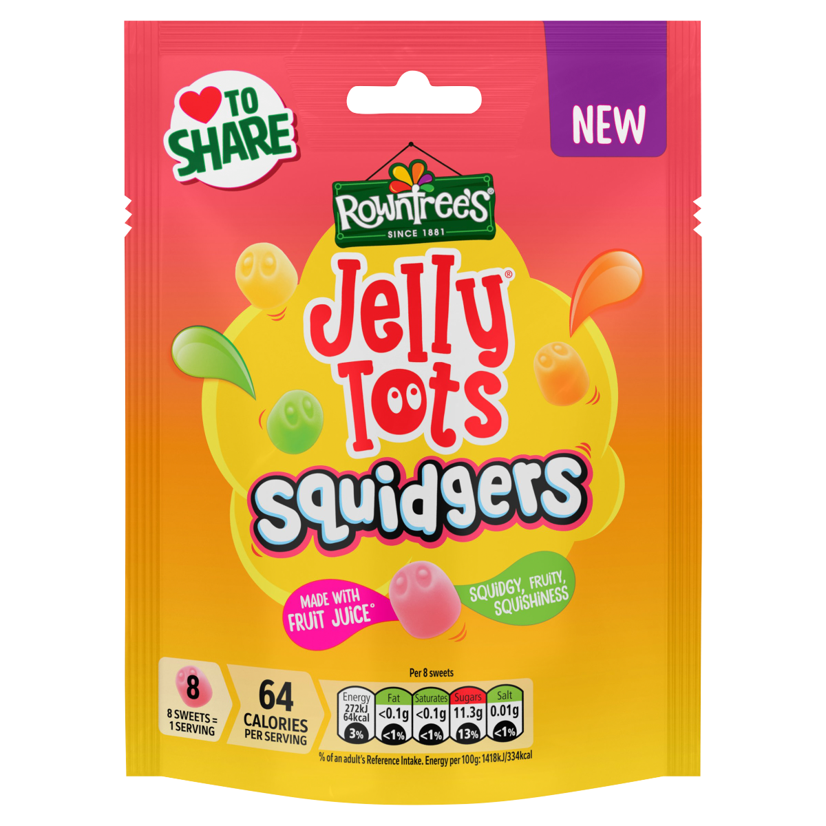 Rowntree’s Jelly Tots Squidgers 120g