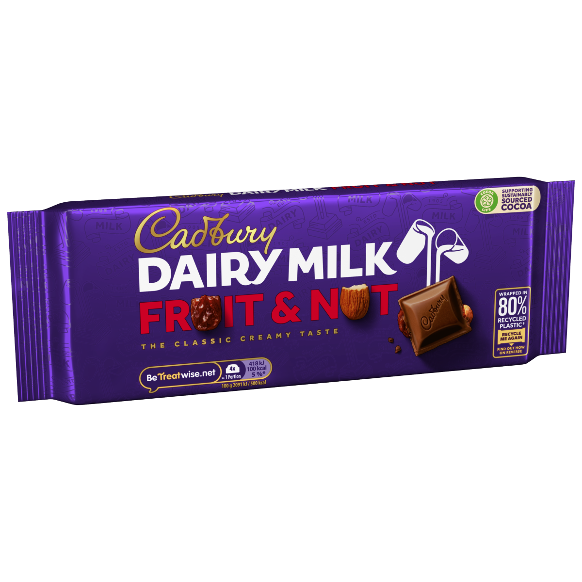 Cadbury Dairy Milk Fruit and Nut Chocolate Bar 180 g