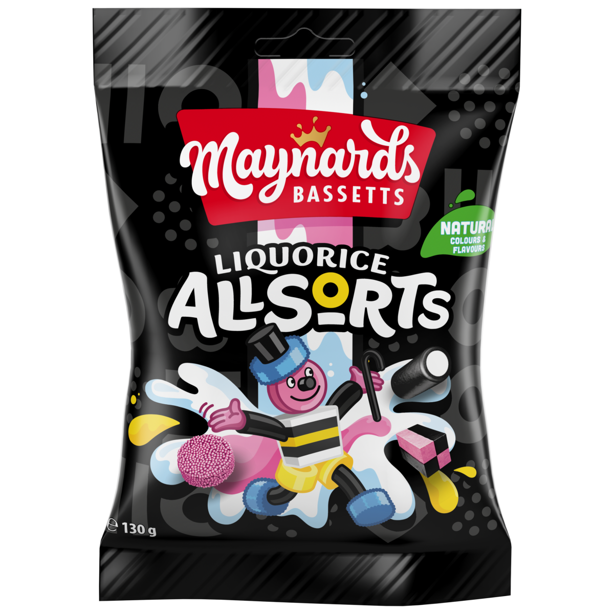 Maynards Bassetts Liquorice Allsorts Candy 130 Gr