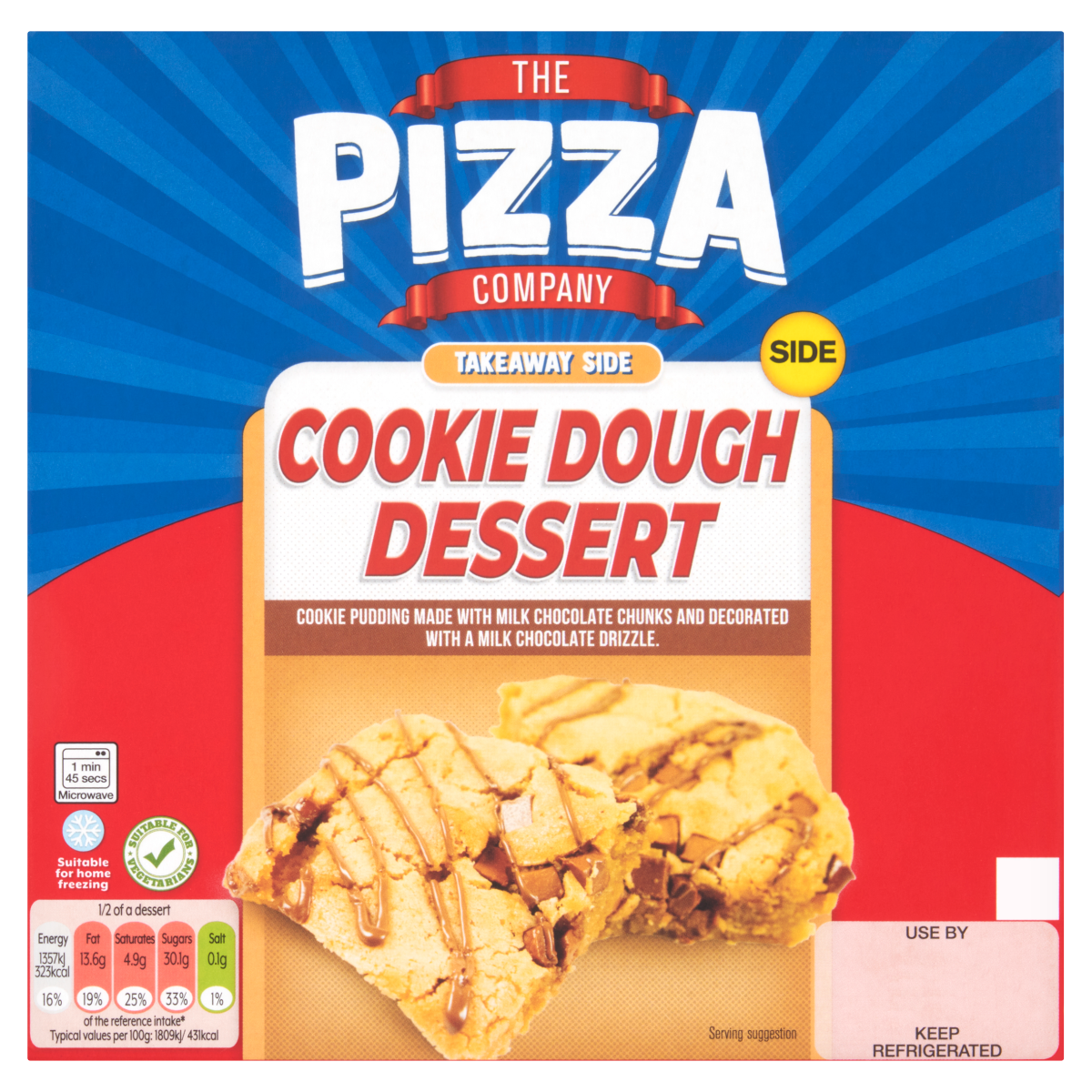 The Pizza Company Takeaway Side Cookie Dough Dessert 150g