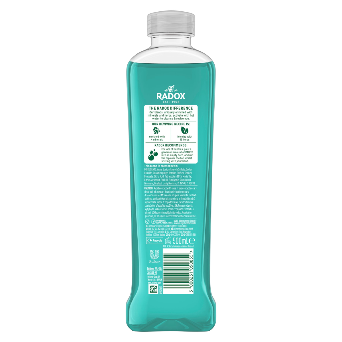 Radox Mineral Therapy Bath Soak Stress Relief 500 ml