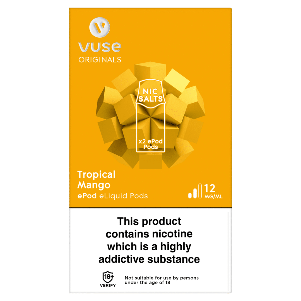 Vuse Originals 2 Tropical Mango eLiquid Pods 12mg/ml