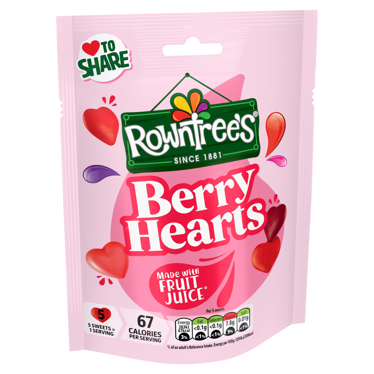 Rowntree’s Berry Hearts 115g
