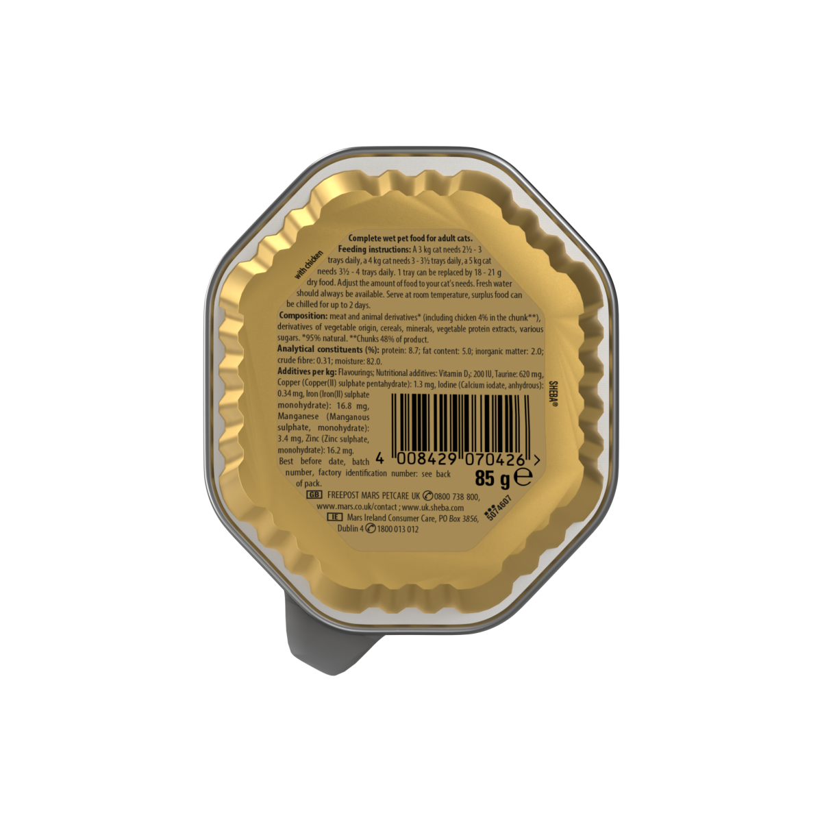 SHEBA® Select Slices Adult Wet Cat Food with Chicken in Gravy 85g Tray