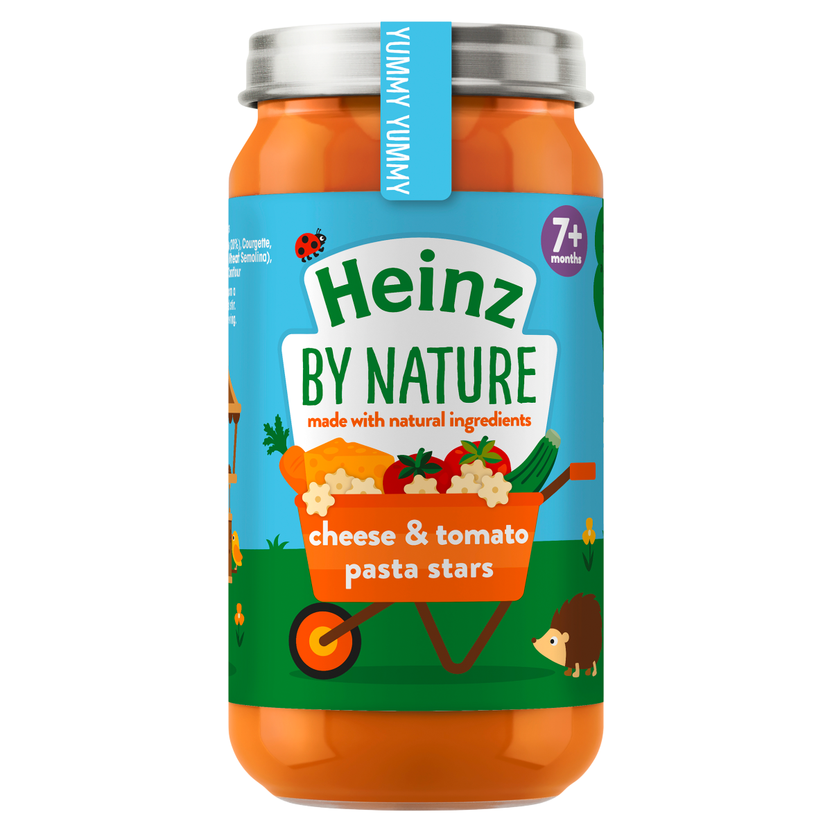 Heinz 7+ months By Nature Cheese and Tomato Pasta Stars 200g