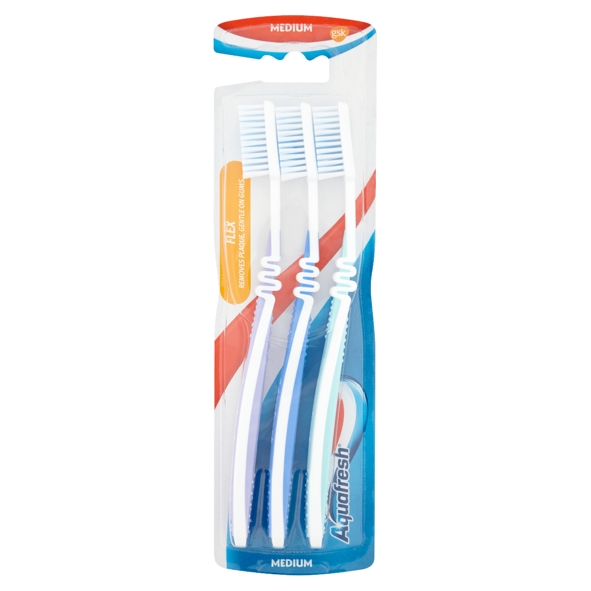 Aquafresh Flex Toothbrush Medium Three Pack