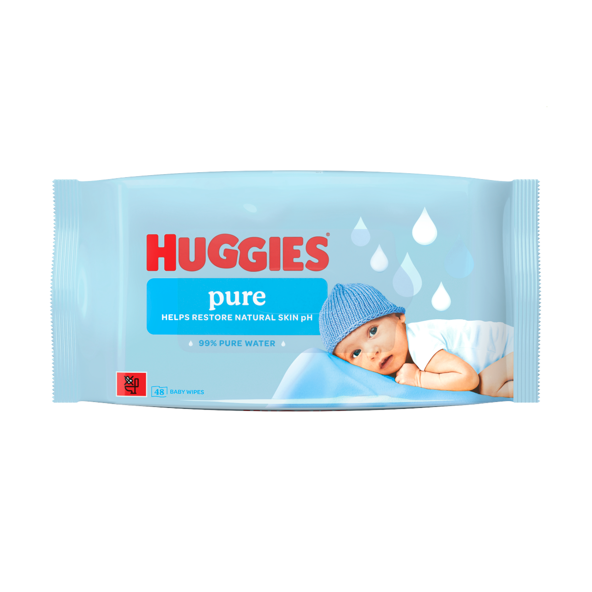 Huggies 48 Pure Baby Wipes