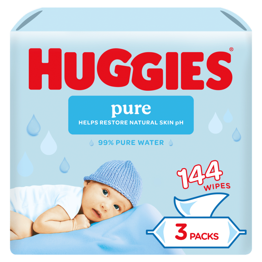 Huggies Pure Baby Wipes 3 x 48 (144)