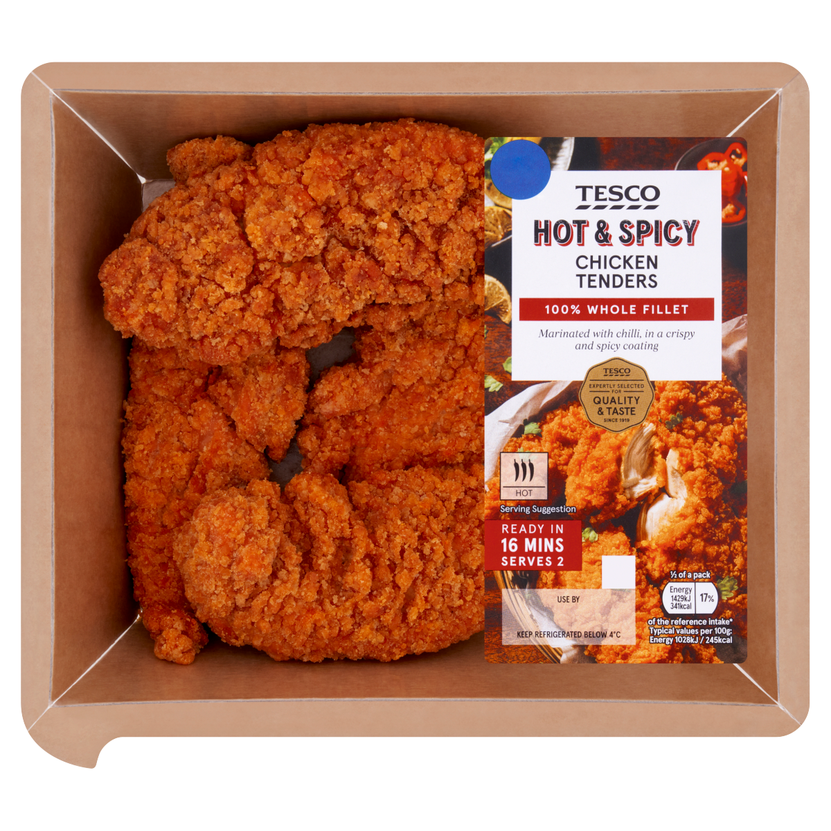 Tesco Hot & Spicy Chicken Tenders 305g