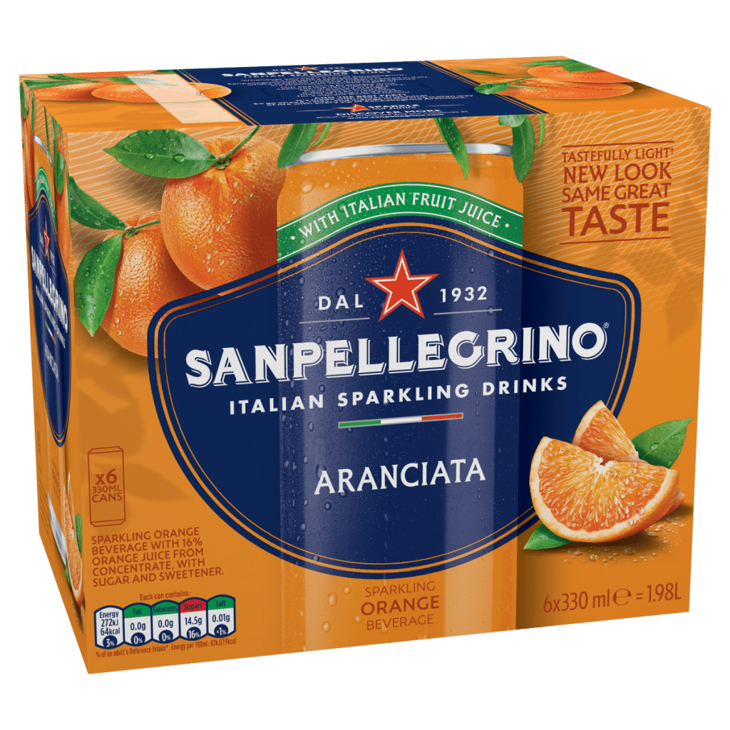 San Pellegrino Sparkling Orange Beverage 6 x 330ml
