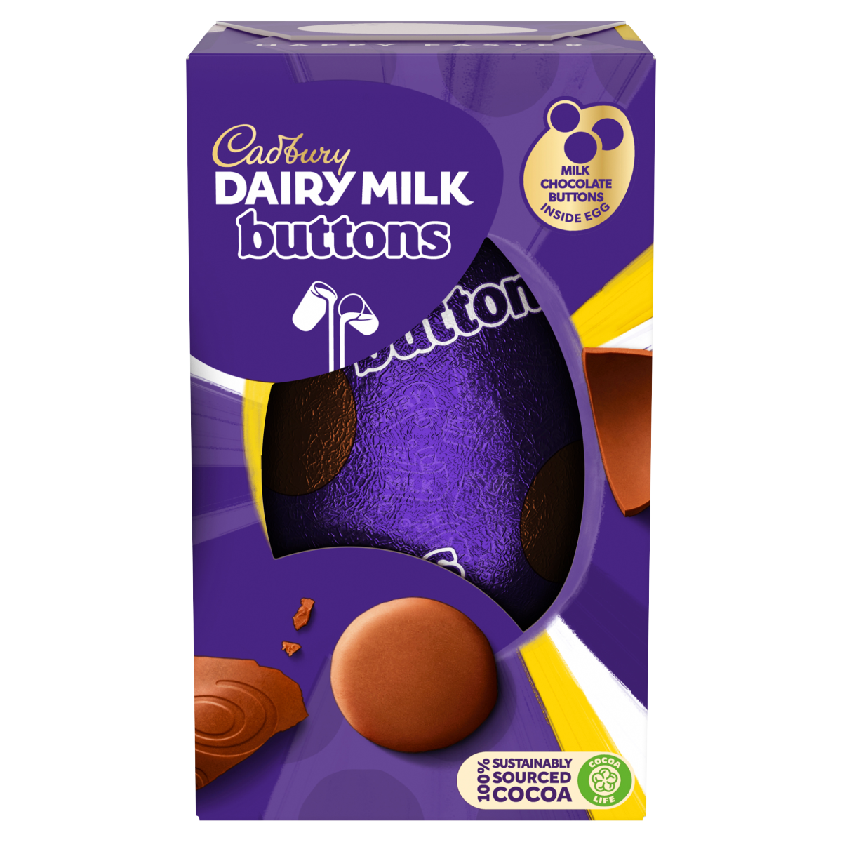 Cadbury Dairy Milk Giant Buttons Chocolate Easter Egg 96g