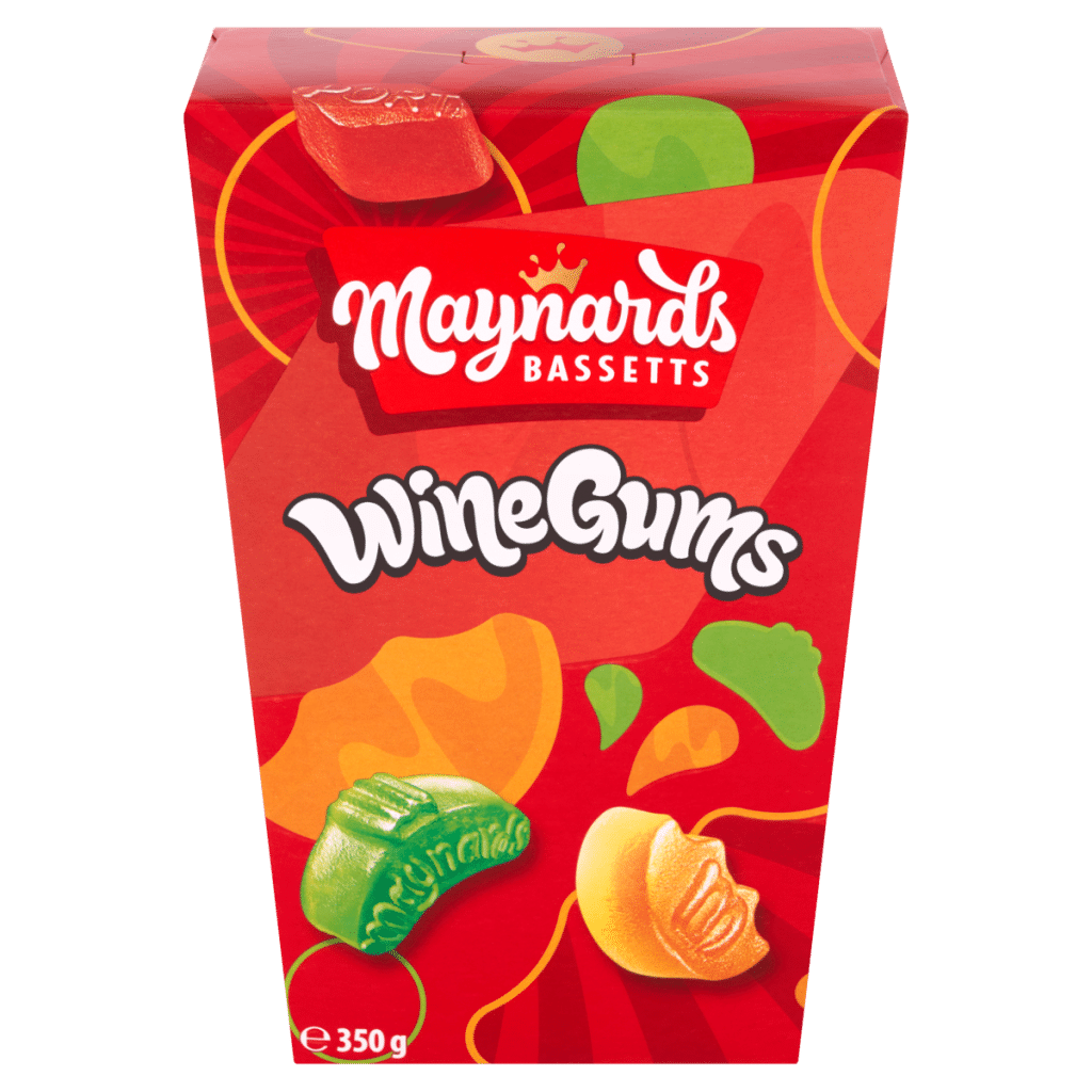 Maynards Bassetts Wine Gums Sweets Carton 350g