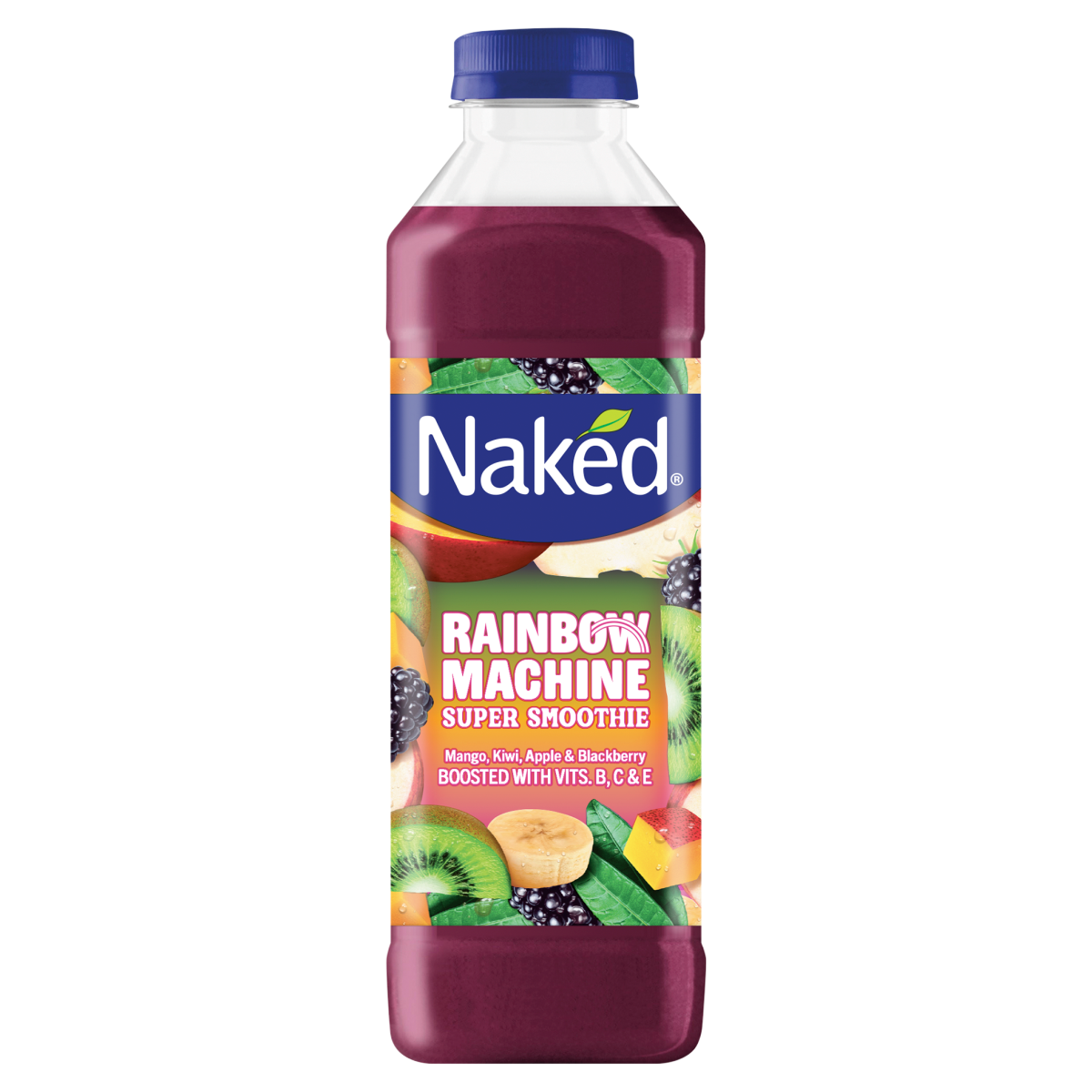 Naked Rainbow Machine Mango, Kiwi, Apple & Blackberry Super Smoothie 750ml