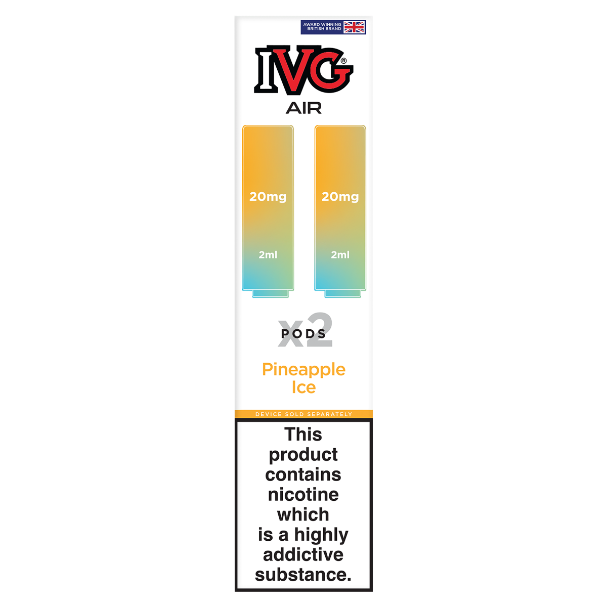 IVG Air 2 Pineapple Ice Pods 20mg