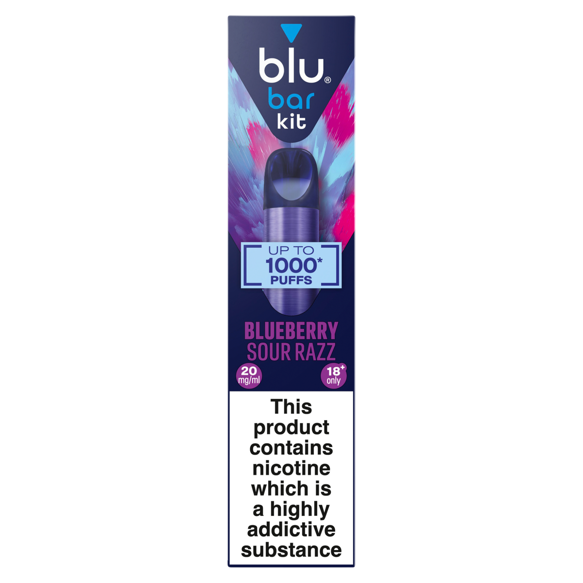blu bar kit Blueberry Sour Razz 20mg/ml