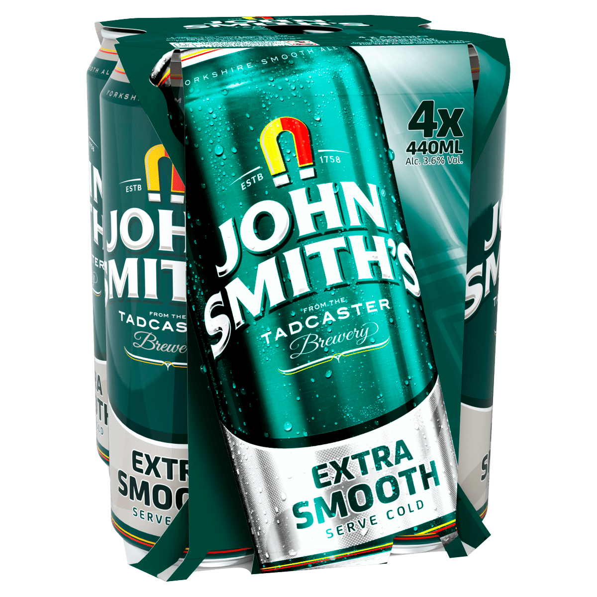 John Smith’s Extra Smooth Ale 4 x 440ml Cans